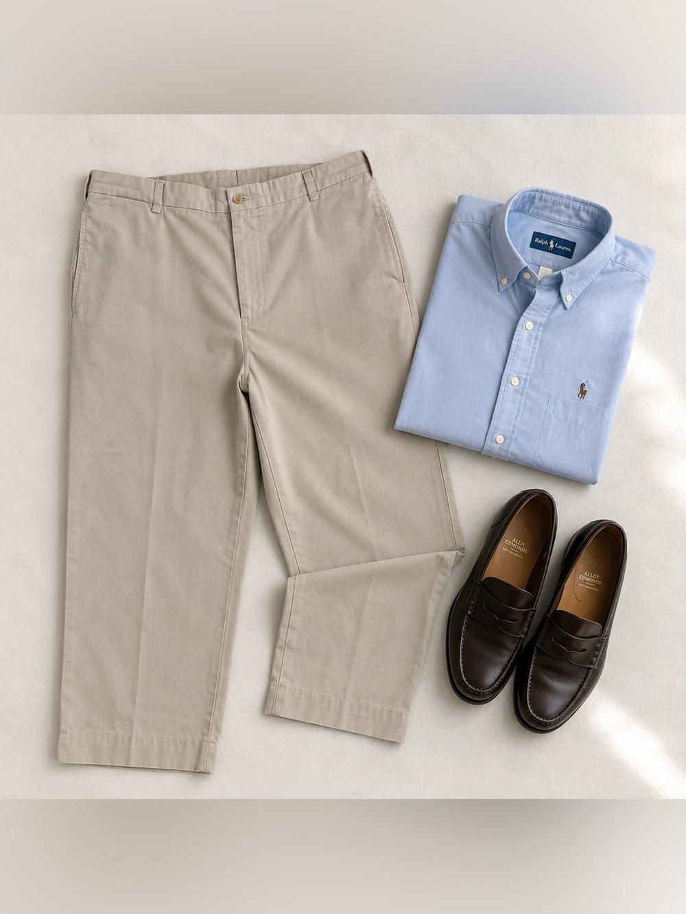 Bill’s Khakis Classic Fit Chino Pants Beige 40x27 Made USA